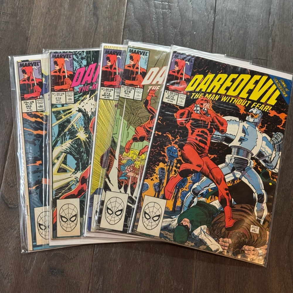 Marvel Daredevil Comic Book Lot - Issues 269, 272, 273, 274